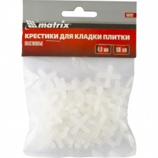 Крестики, 4,0 мм, для кладки плитки, 100 шт Matrix