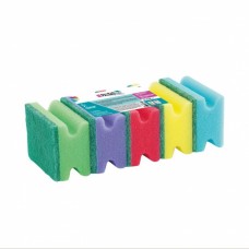 Губки для посуды профильные Comfort, 87 x 65 x 40 мм, 5 шт, Home Palisad