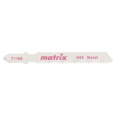 Полотна для электролобзика  по металлу, 3 шт,T118B, 50 x 2 мм, HSS Matrix
