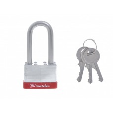 Замок навесной, 50 мм, удлиненная дужка Matrix